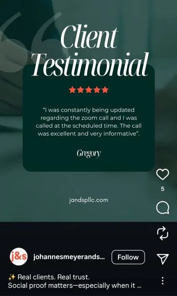 Free marketing ideas - testimonial on social.