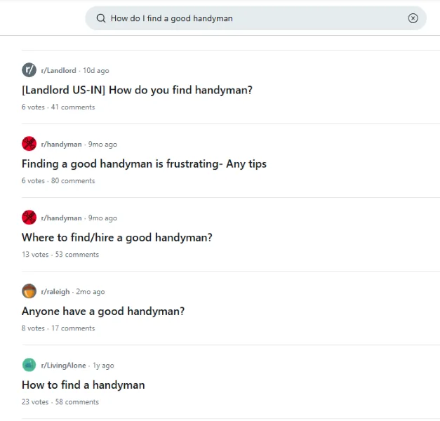 Social media tips - Reddit posts.
