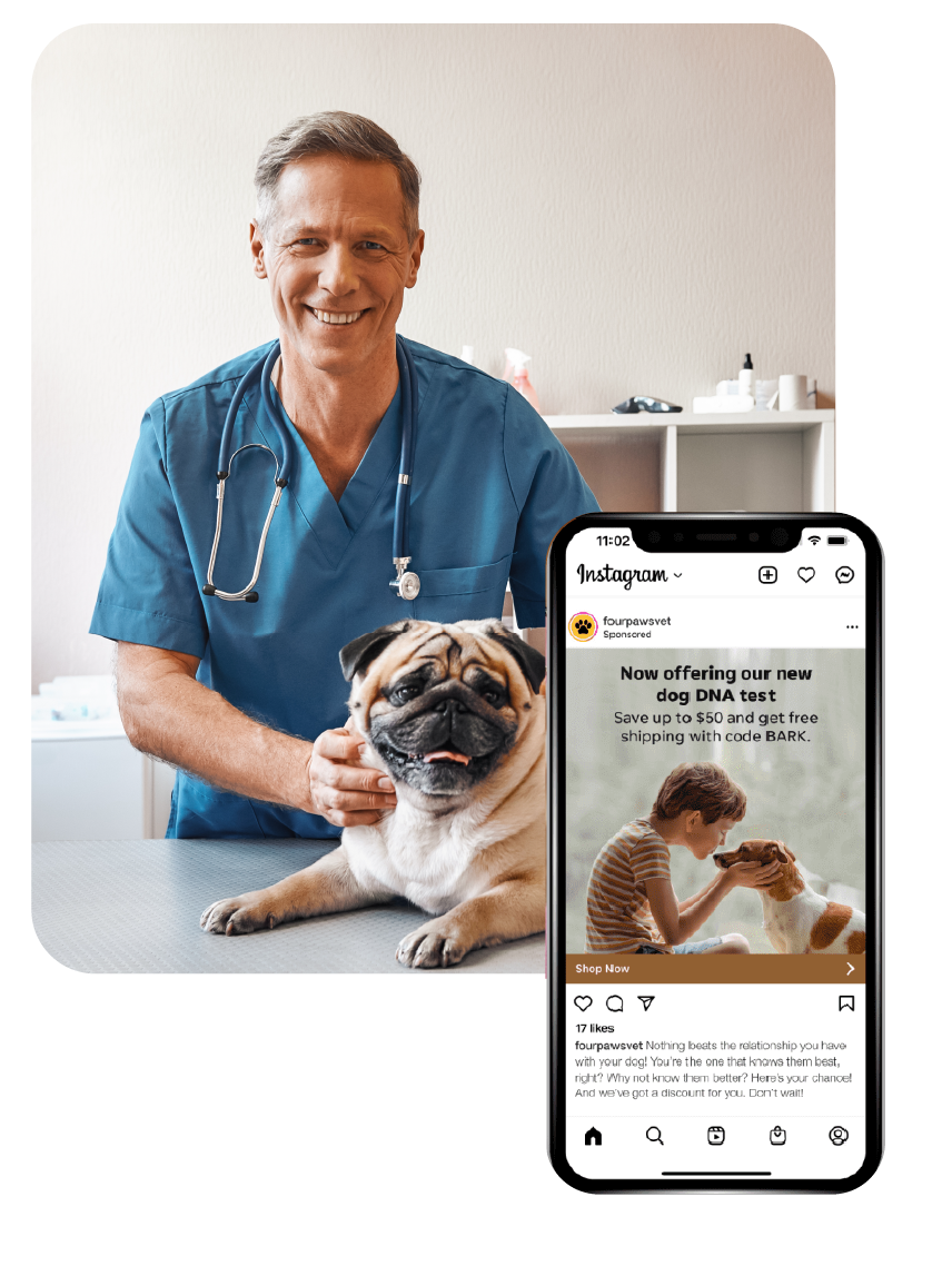 Smartphone showing Google's sponsored ads