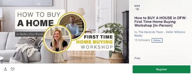 real estate marketing - webinar example