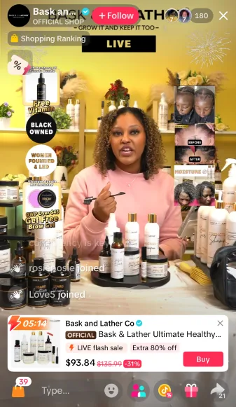 How to sell on TikTok - shoppable TikTok post.