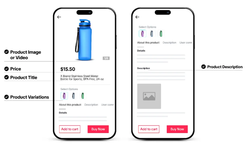 How to sell on TikTok - product listing optimization.