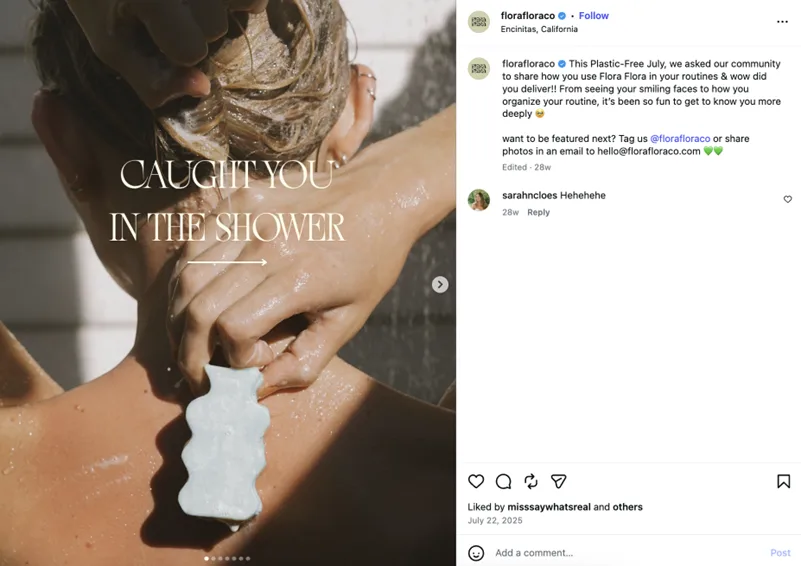 social media traffic - example user content