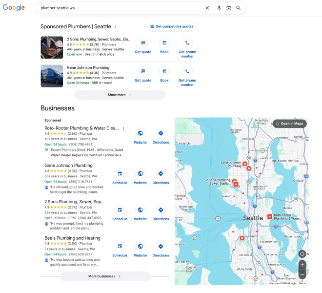 Advertising platforms - Google SERP