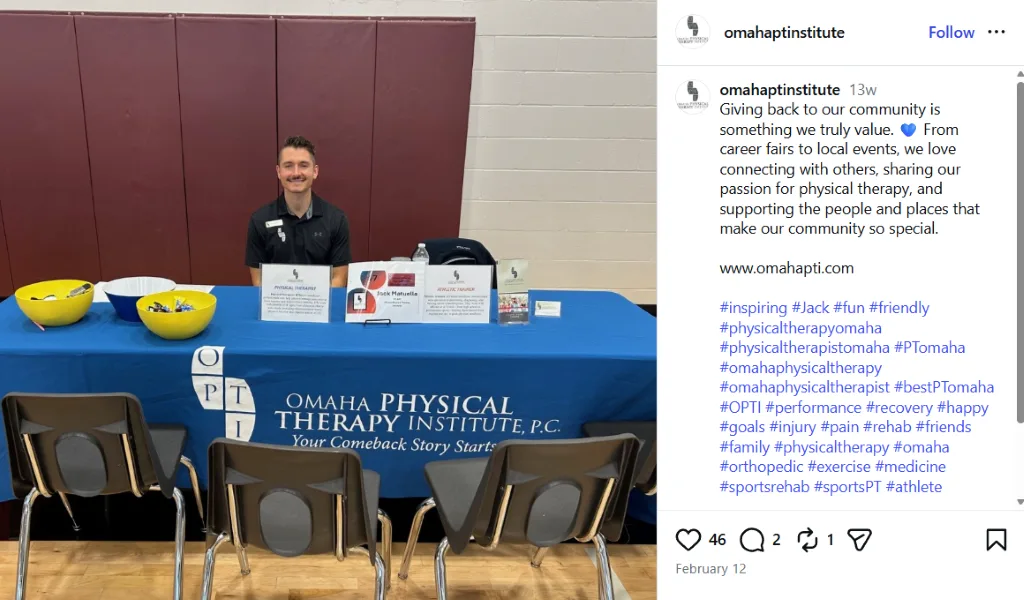 Offline marketing ideas - PT trade show table.