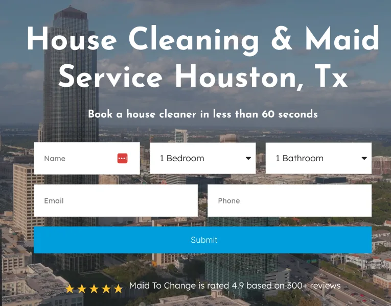 How to follow up on sales calls - house cleaning website.