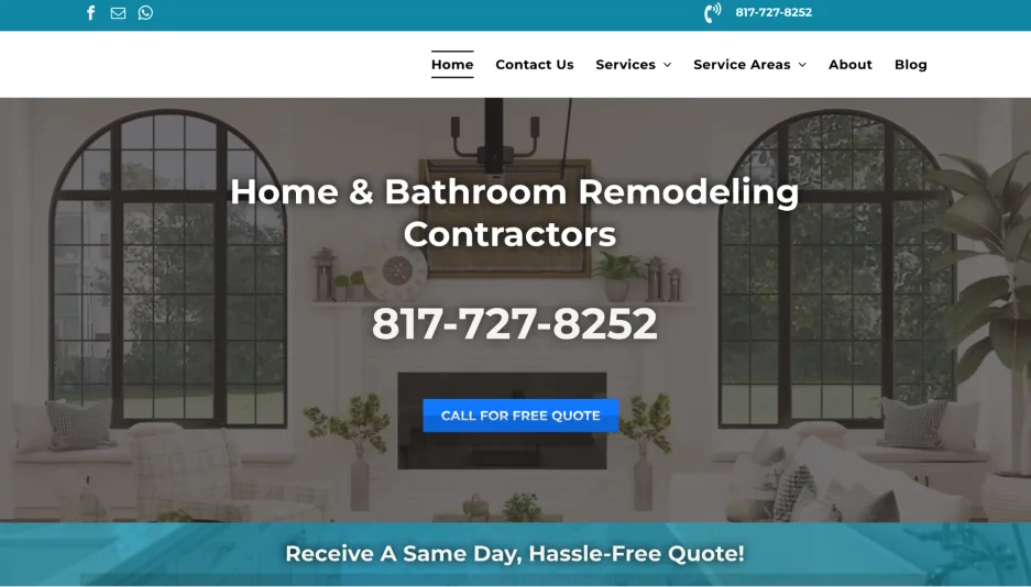 How to follow up on sales calls - remodeling website.