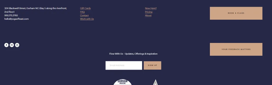 small business websites - review request buttons.