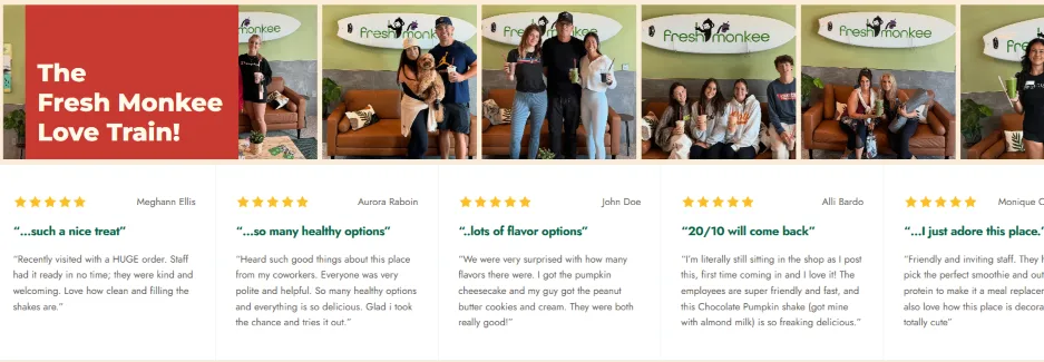 small business websites - Love Train reviews.