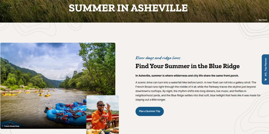 small business websites - Asheville site.