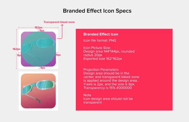 tiktok ad types - branded effects icon options