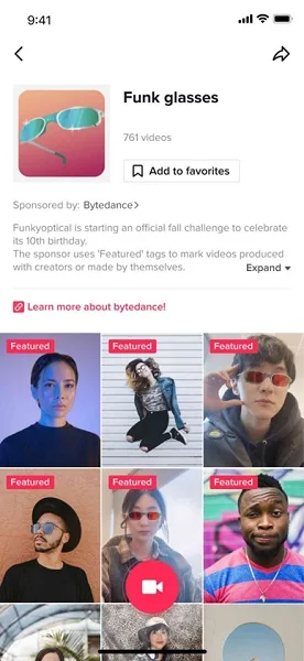 tiktok ad formats - branded effects graphic