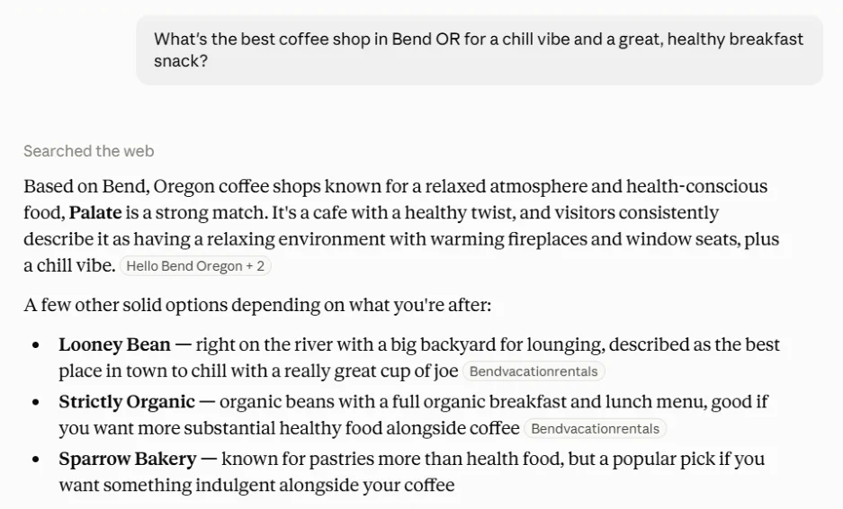 Marketing changes 2026 - coffee shop AI recommendations