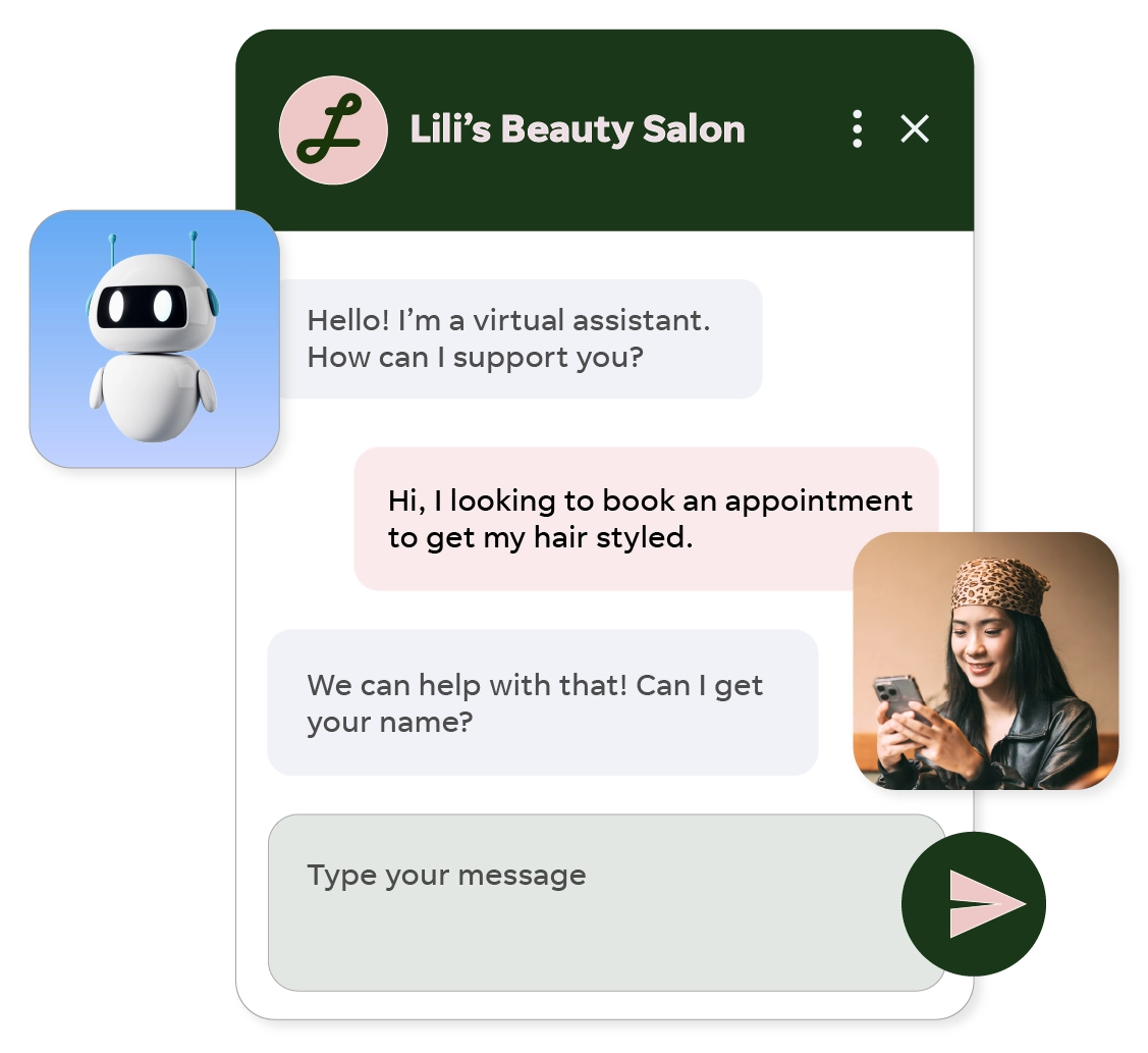 Live chat widget example on an New Zealand business website
