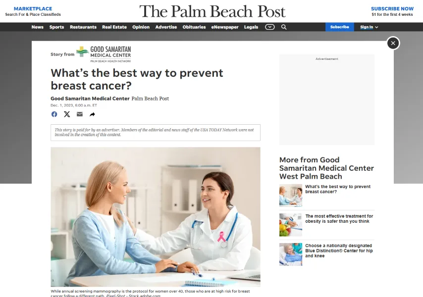 Branded content - healthcare content