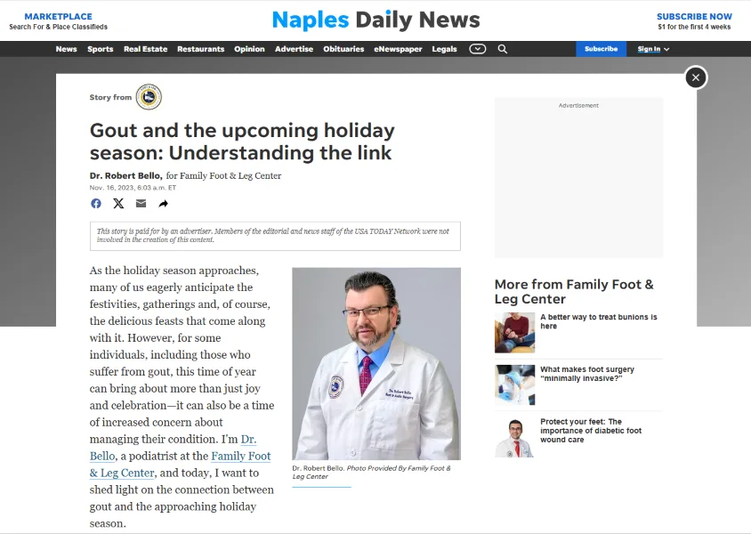 Branded content -medical article