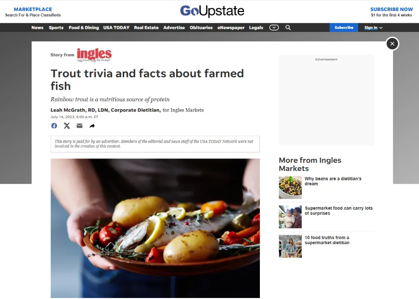 Branded content - grocery content