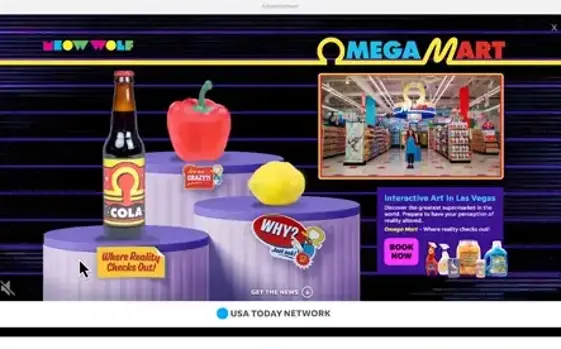 display ads benchmarks - high-impact ad example